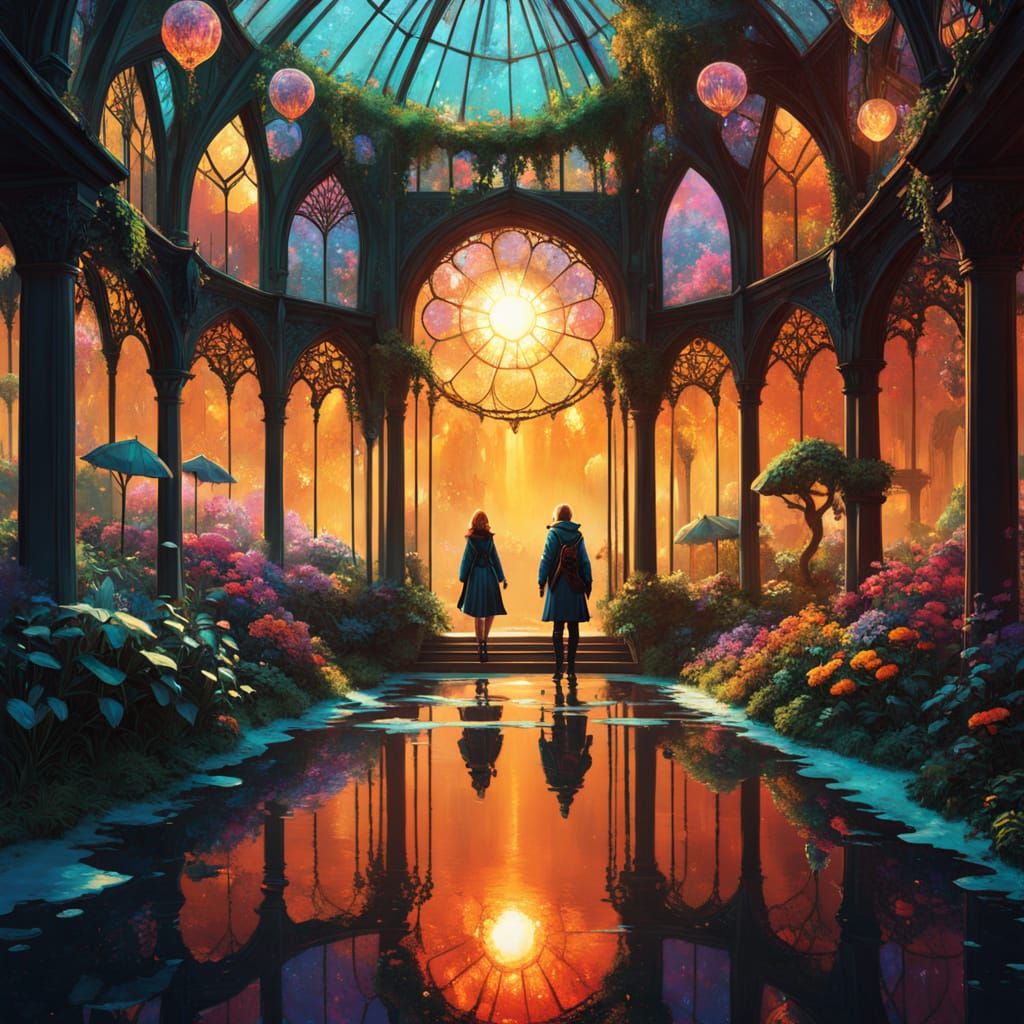 Exquisite Glassware Shop with Ornate Details