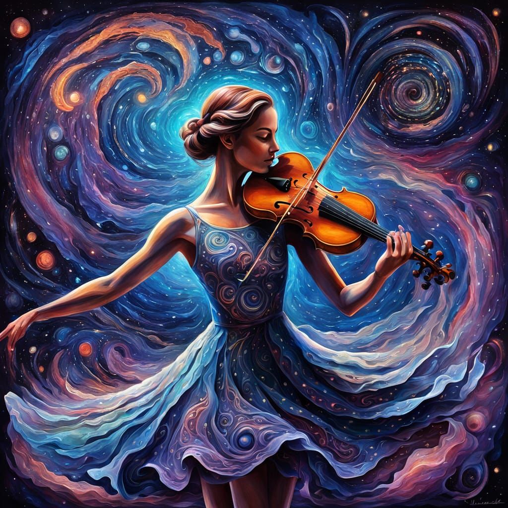 Ethereal Starlight Sonata in Cosmic Dreamscape