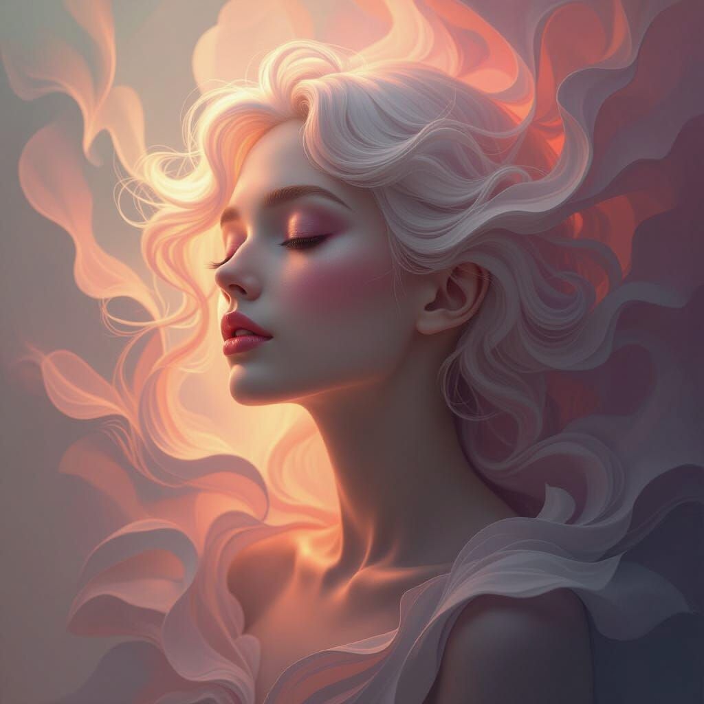 Ethereal Digital Painting with Vivid Colors and Perfect Anat...