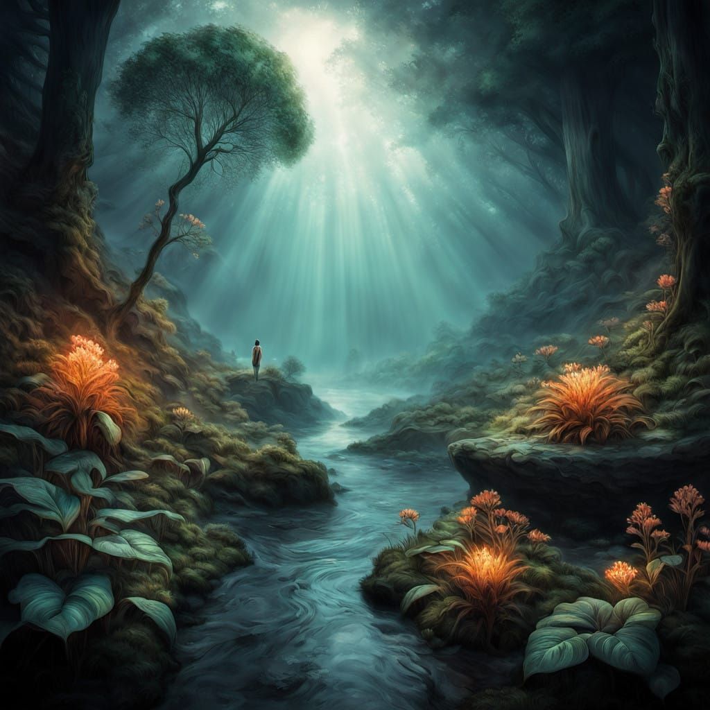 Surreal Nature Scene Depicts Healing Connection