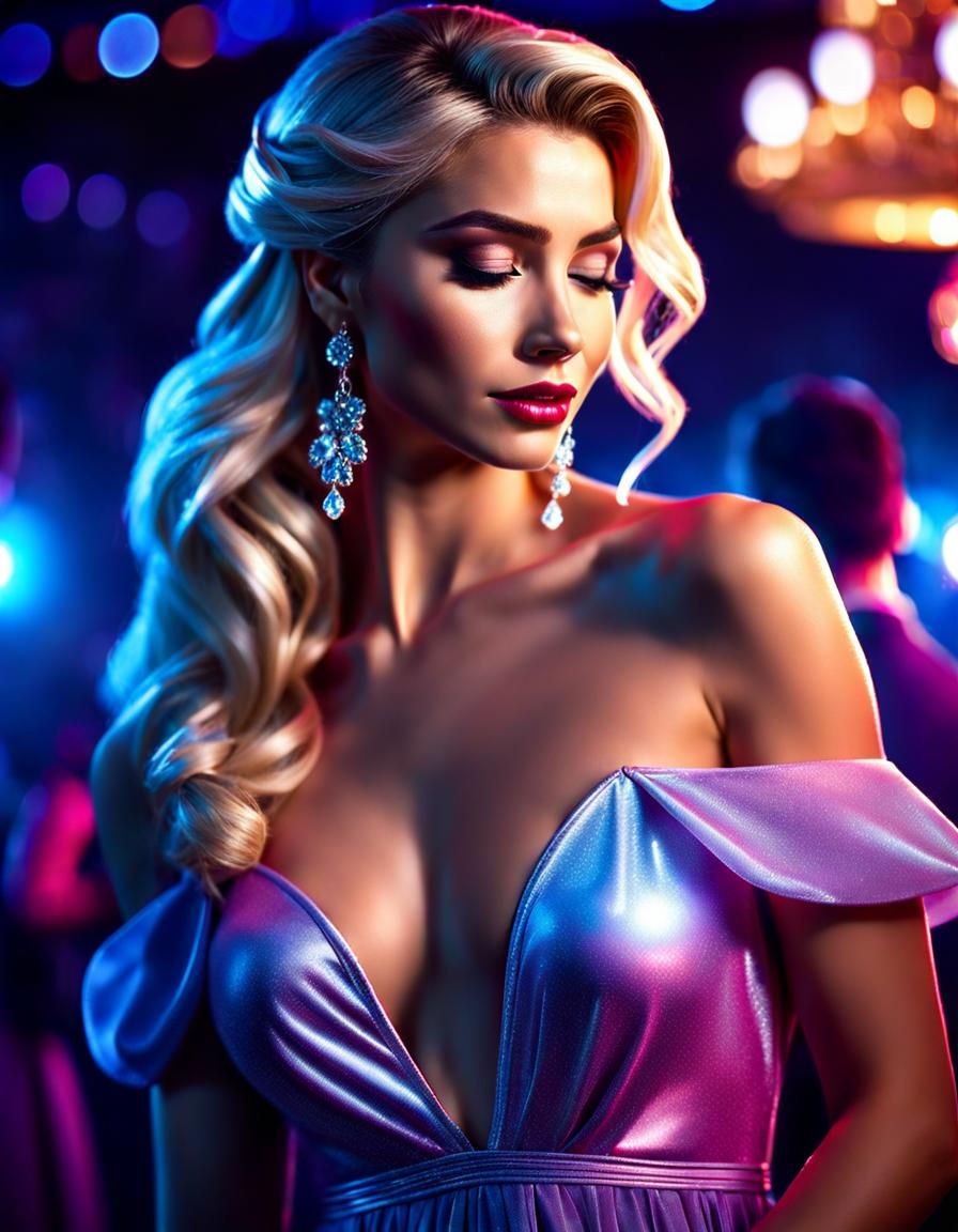 Elsa in Nightclub: High Resolution Photography