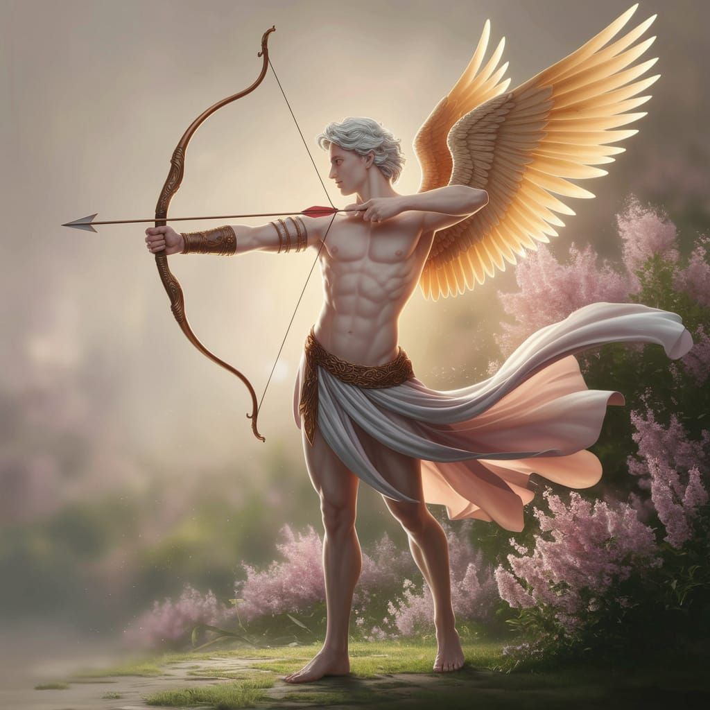Ethereal Eros in Soft Golden Light