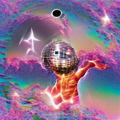Abstract Cosmic Disco Fever Art