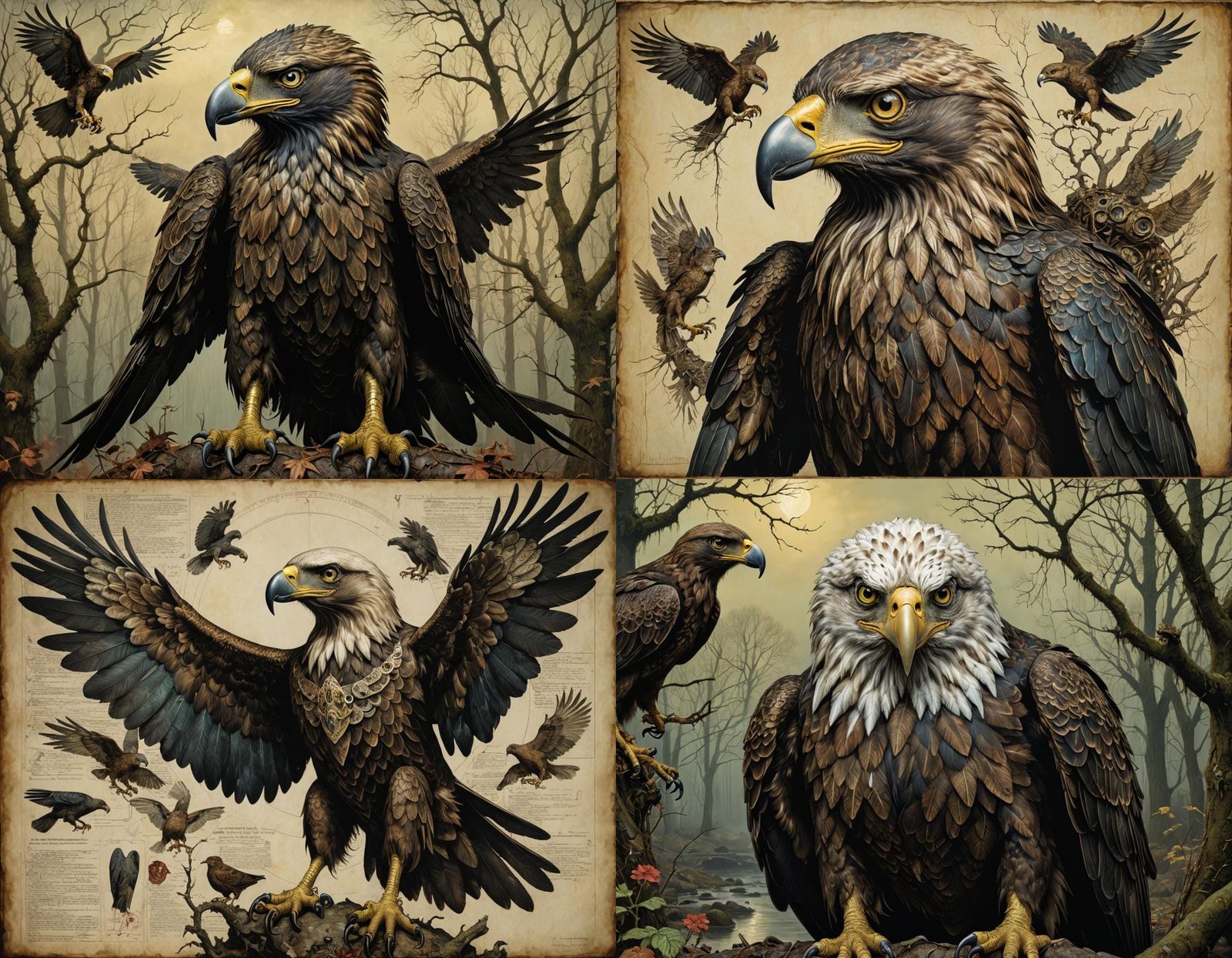 Brazen Hybrid Eagle Homunculus Dog Horror