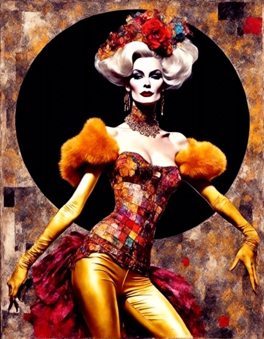 Can Can Dancer at Moulin Rouge in Magical Realism