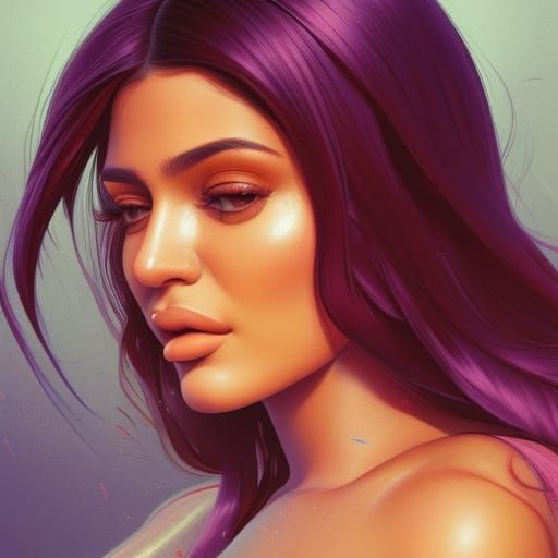 Hyperrealistic Portrait of Kylie Jenner