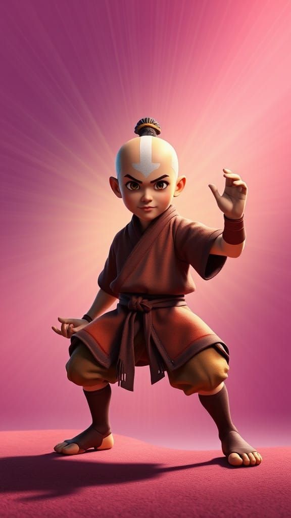 The Last Airbender in Vibrant 3D Concept Art