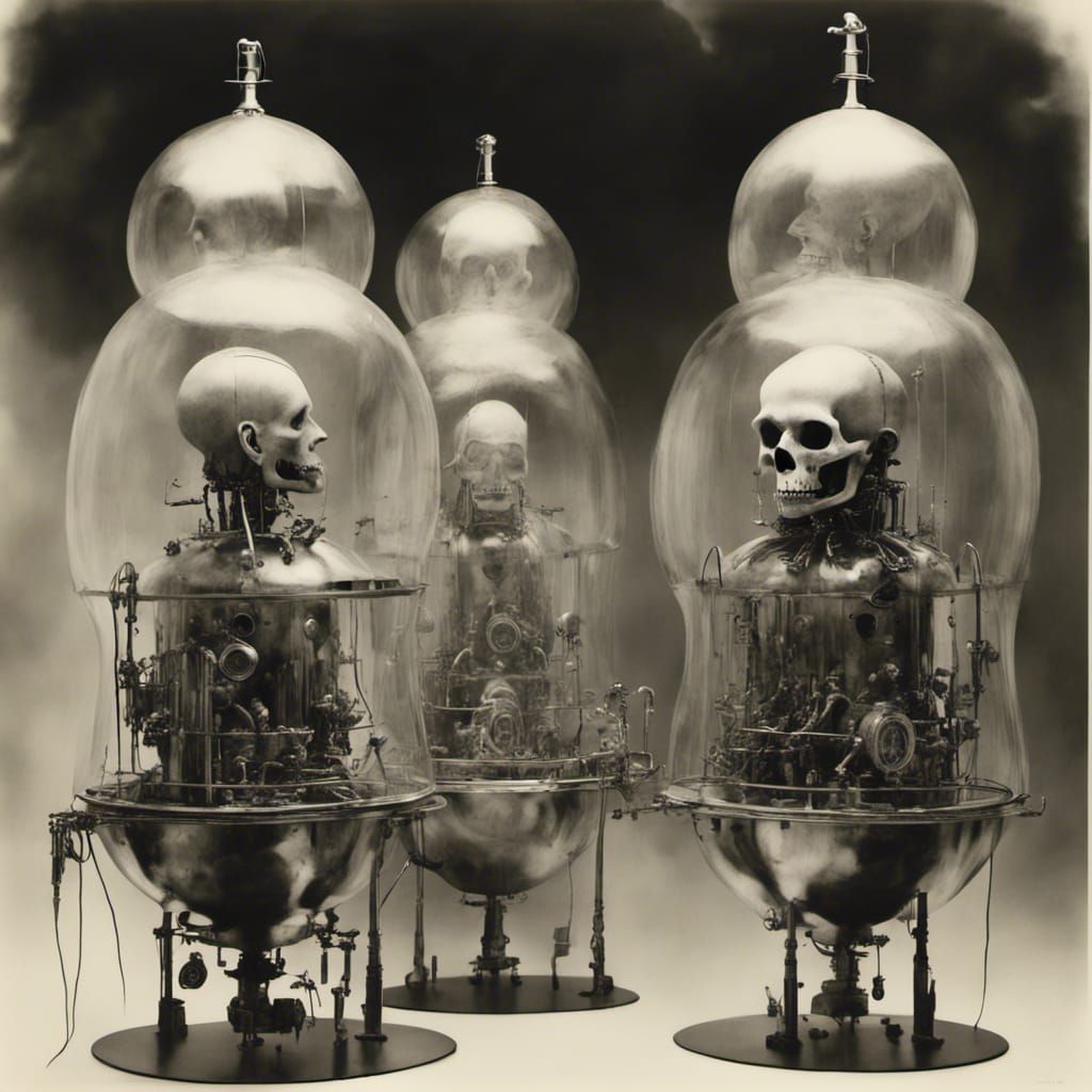 Surreal Showroom Dummies in Birth Pods