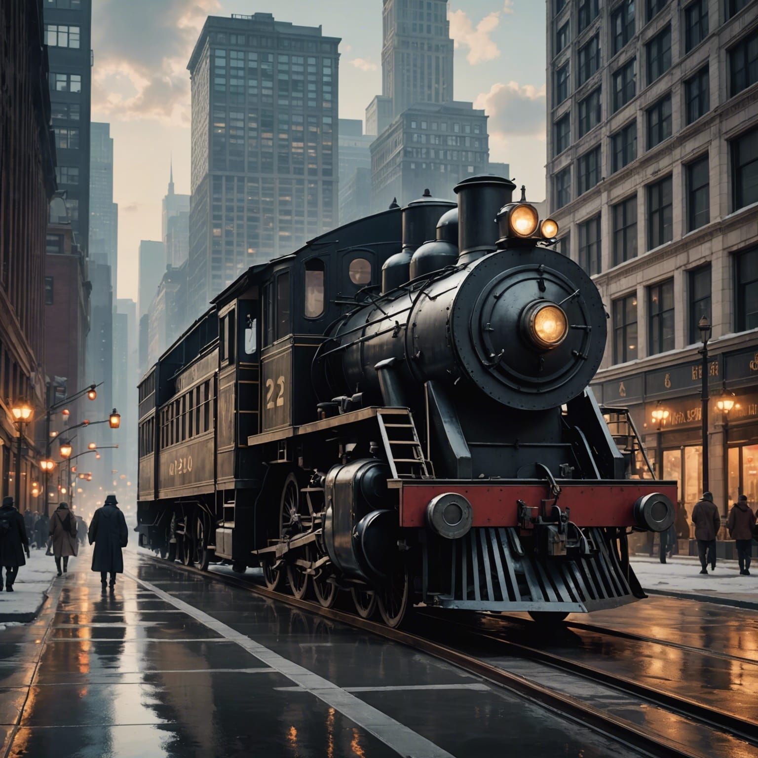 1920s Chicago Spirit: Detailed 3D Anime Art