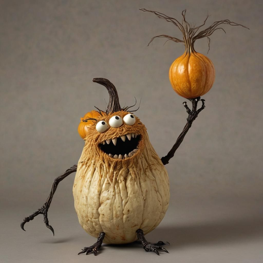 Gourd Monster Inspired by Dark Fantasy
