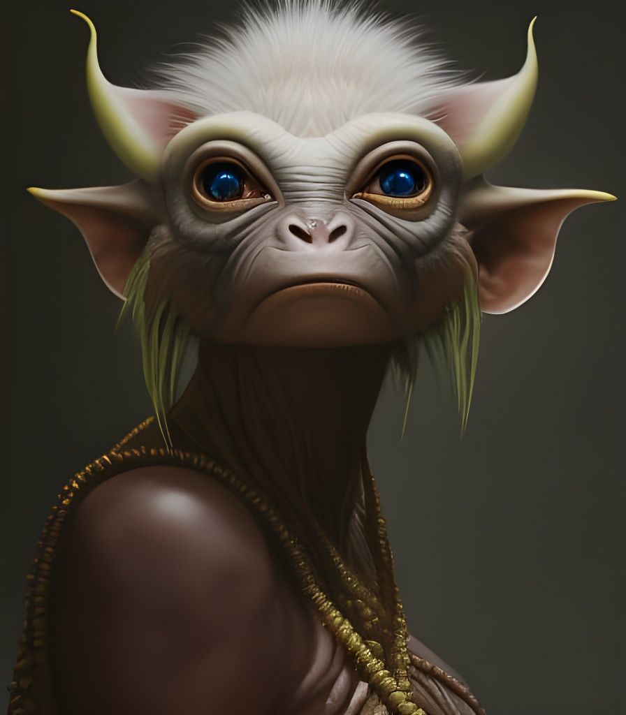 Cool aunty alien monkey