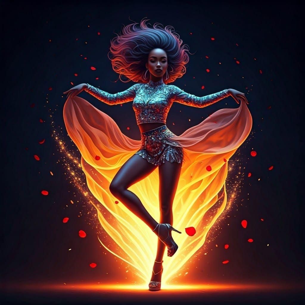 Dynamic Emoji Composition: Hearts, Kisses, and Dance