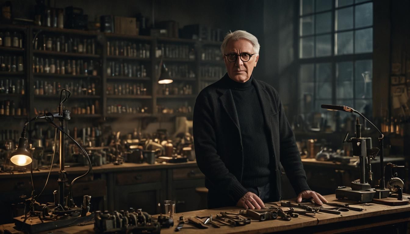 Edison in Modern Clothes: Cinematic Film Still