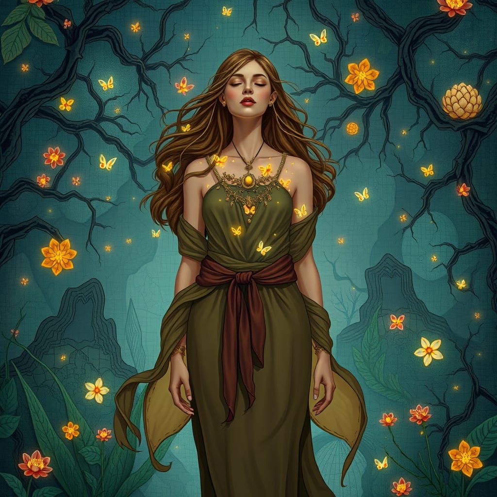 Ethereal Goddess of Interconnected Ecosystems