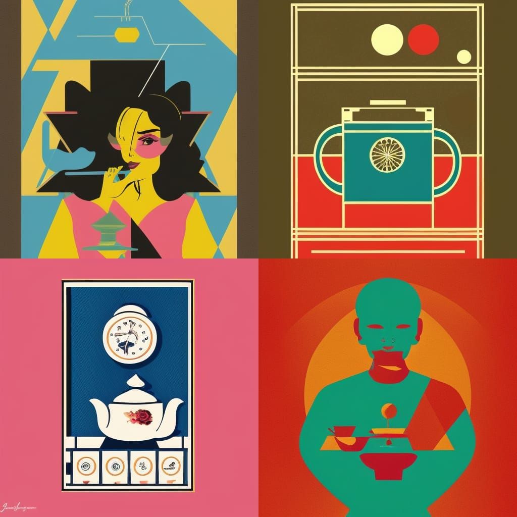 Jasmine Tea Time: Pop Art Screen Print