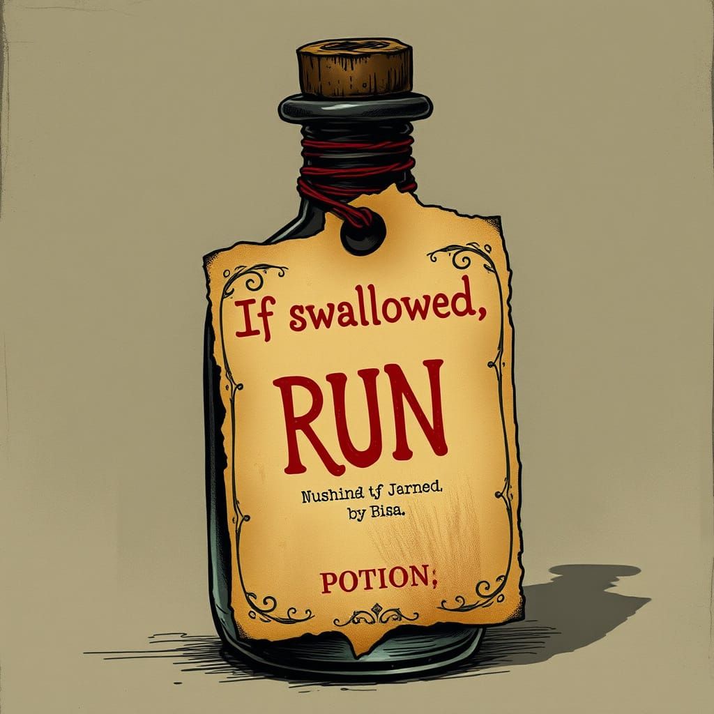 Vintage Potion: If Swallowed, RUN