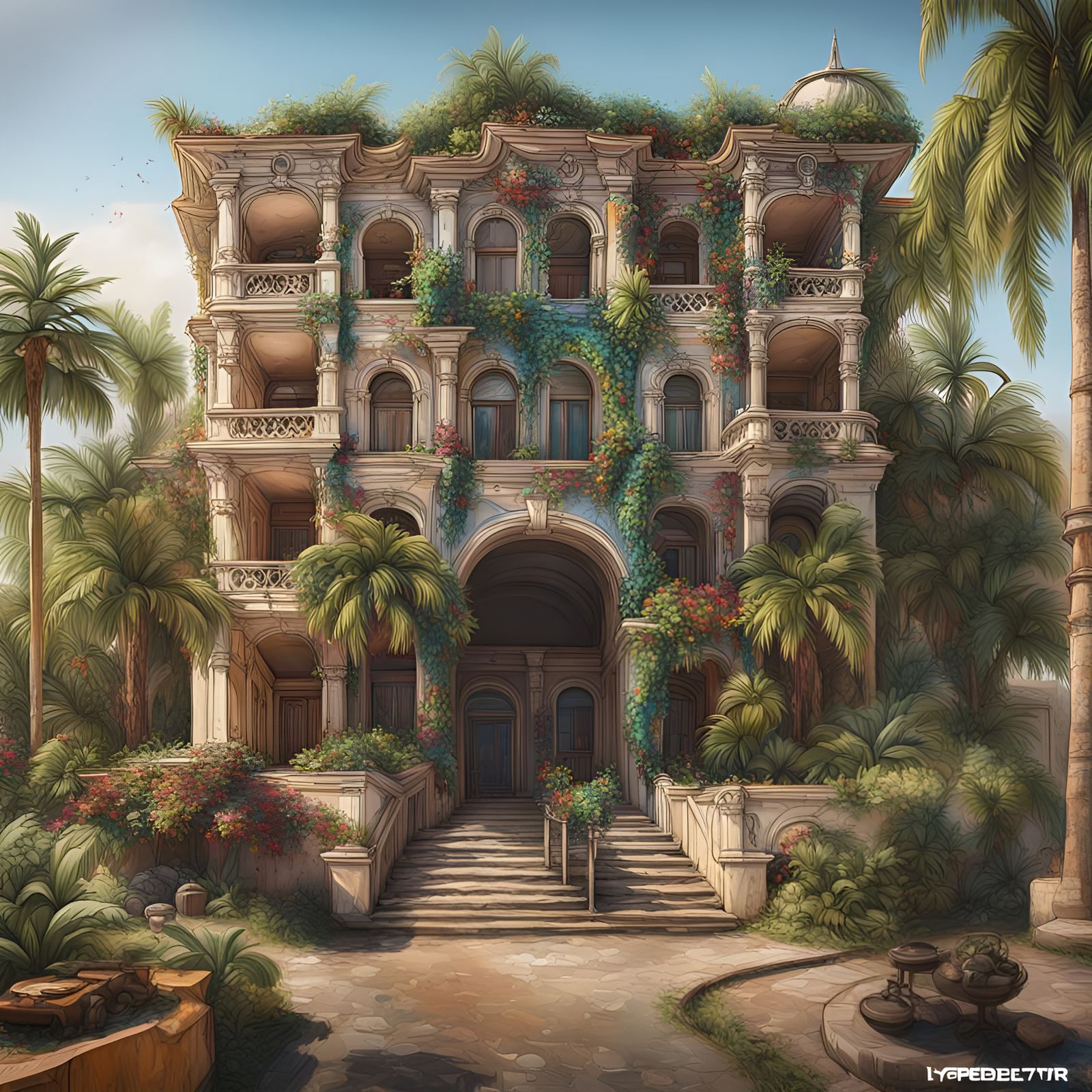 Romanian Architecture Meets Brazilian Style in 8K Render