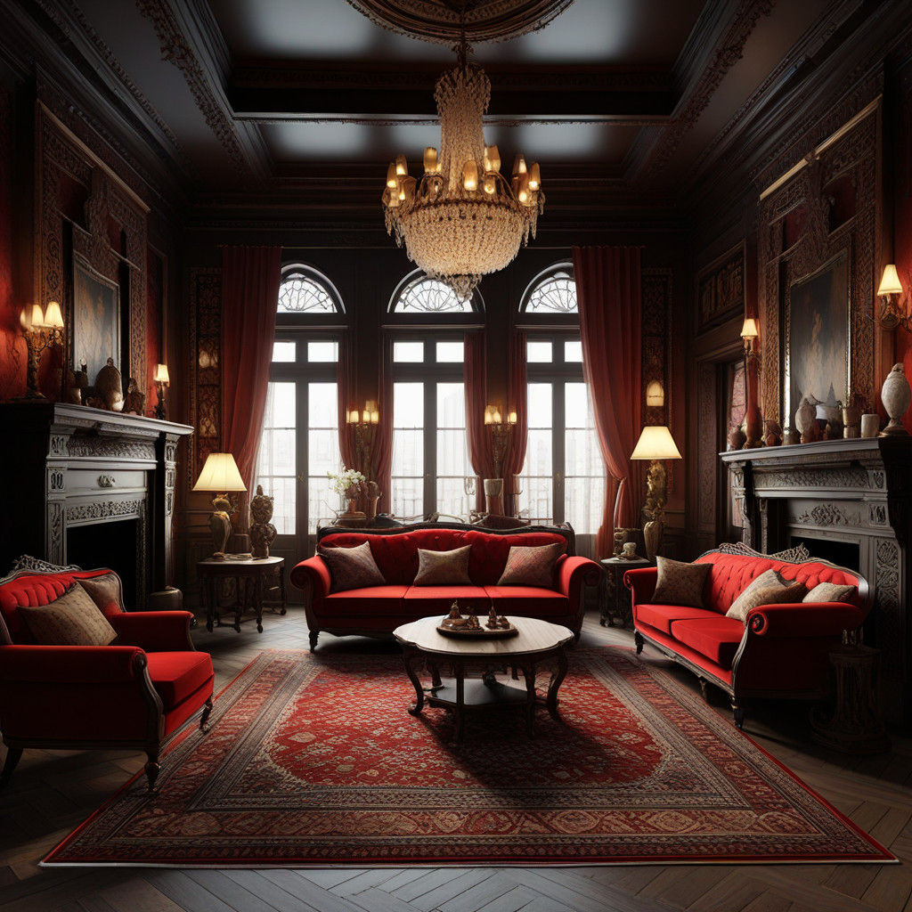 Victorian Era Luxury Interiors as Fantasy Concept Art