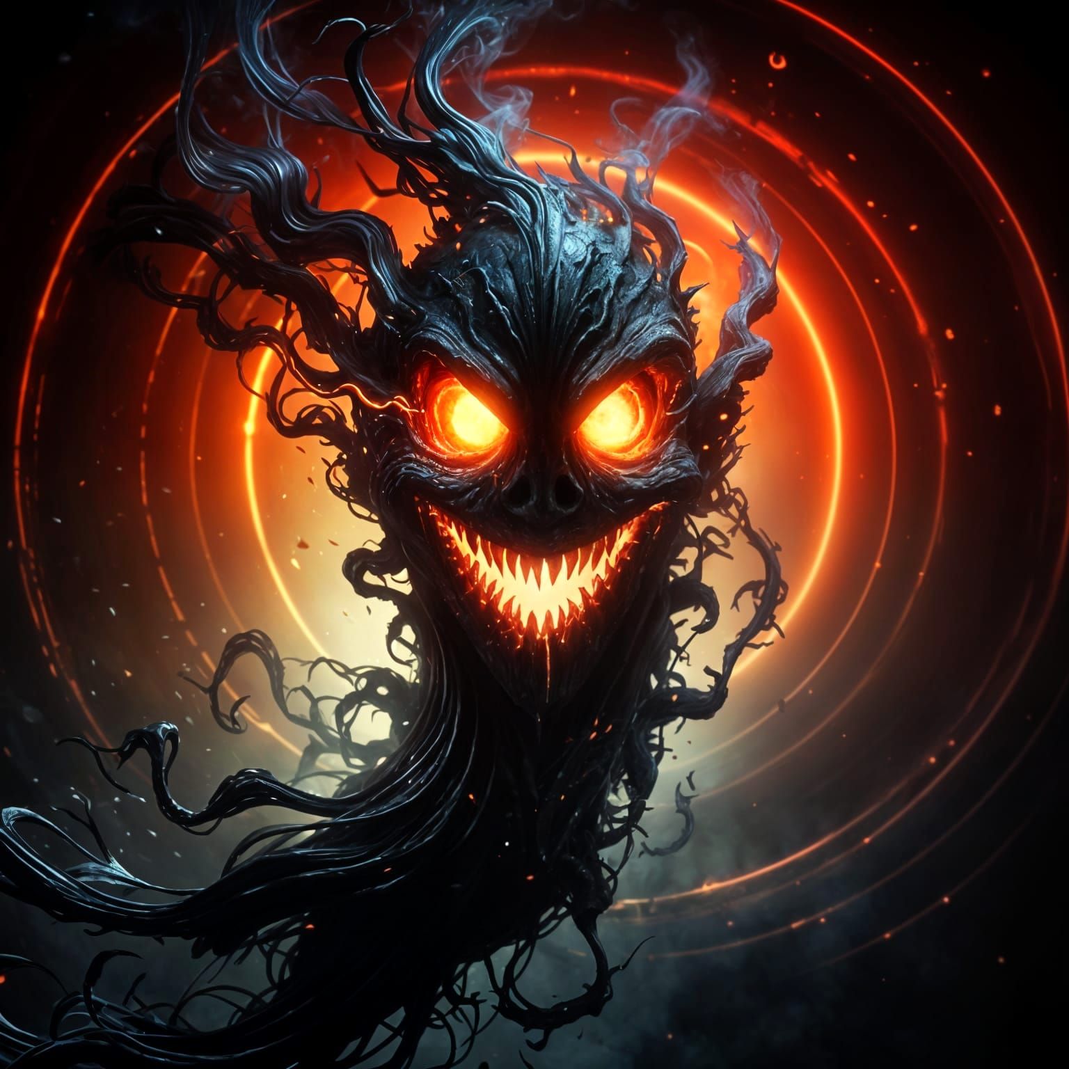 Shadow Jellyfish: A Dark Ink Fantasy Creature