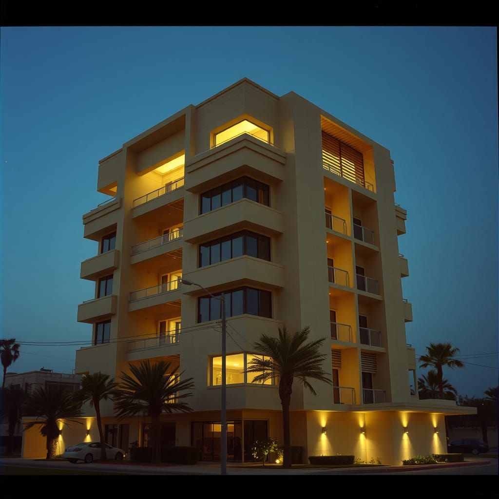 Futuristic Egyptian Residential Building: Cinematic Architec...