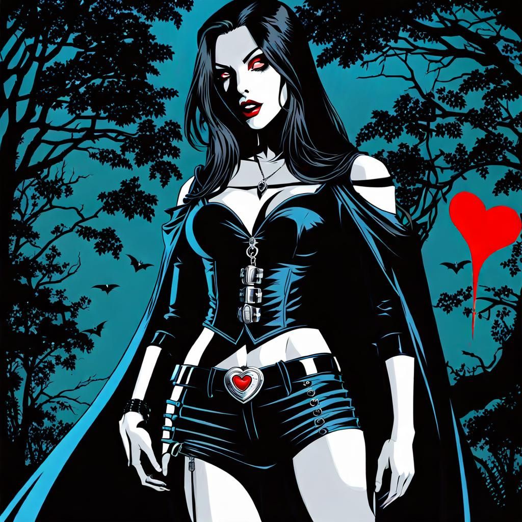 Vampire Comic Art: Playing Dead, Hiding Heart