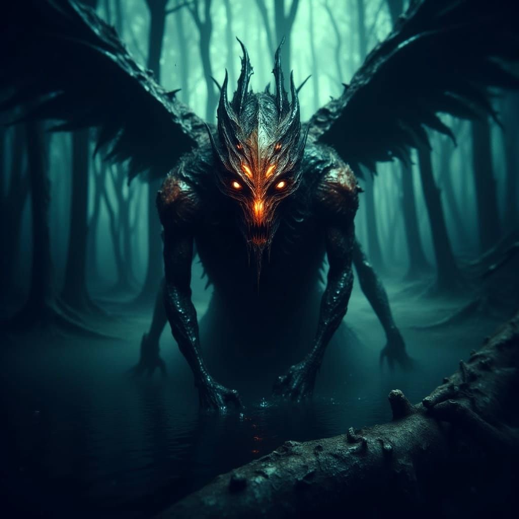 Serpentine Fairy Goddess of the Haunting Swamp