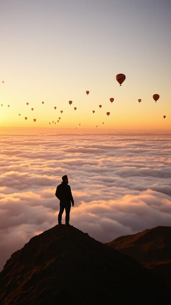 Sunset Hot Air Balloons: Epic Landscape Photography