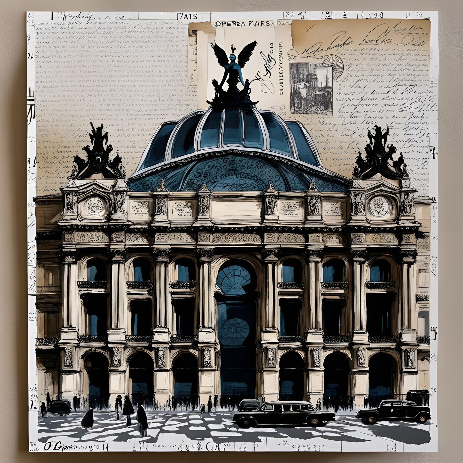 Postcard from Palais Garnier (Opéra Garnier in Paris)