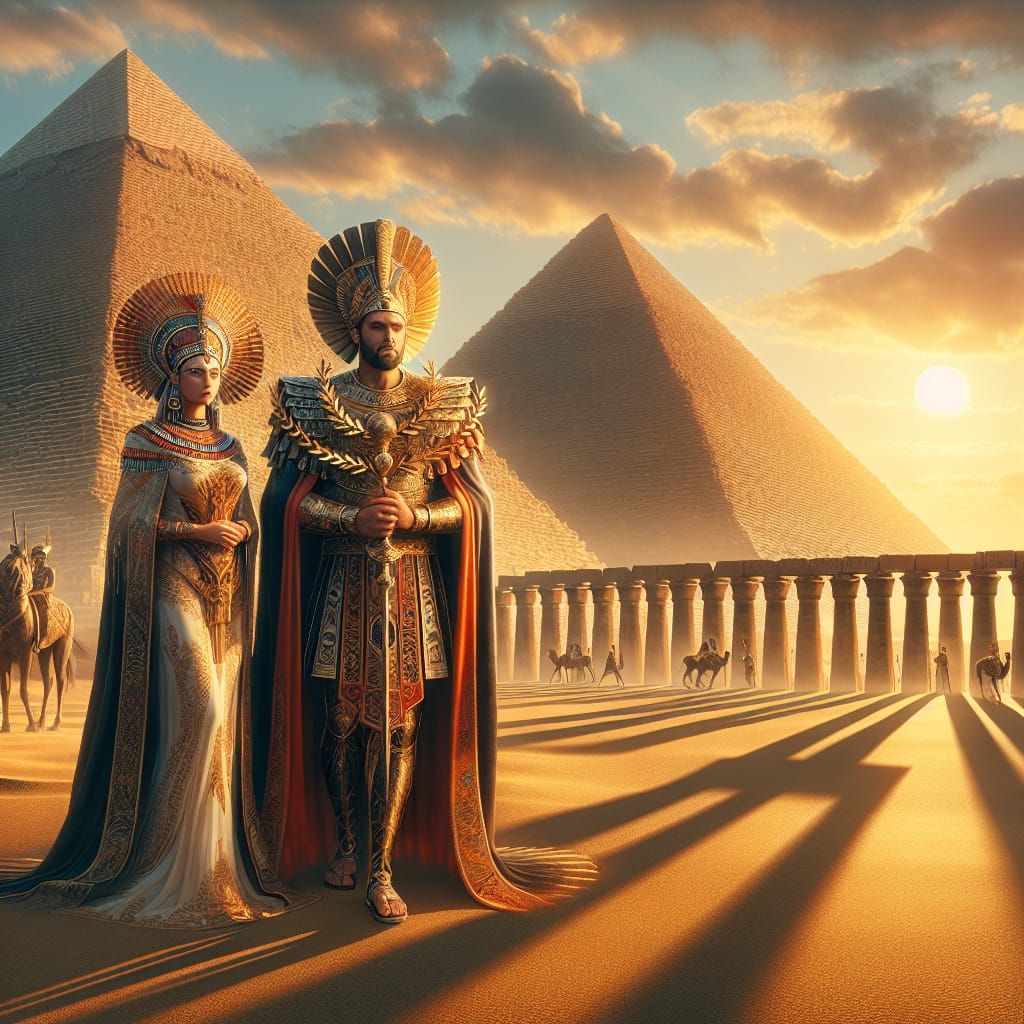 Caesar and Cleopatra at the Great Pyramid