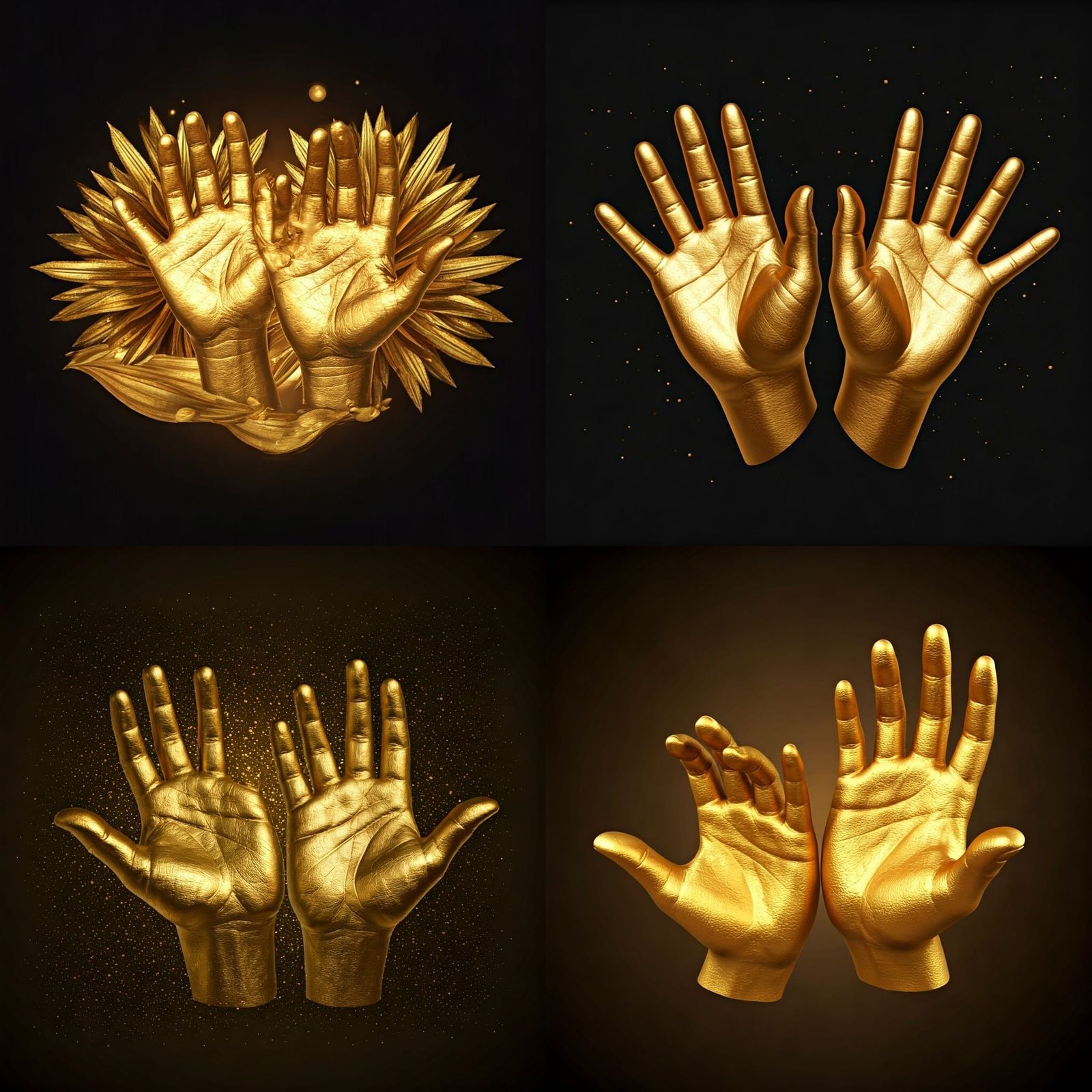 Golden Palms Adorn the Page