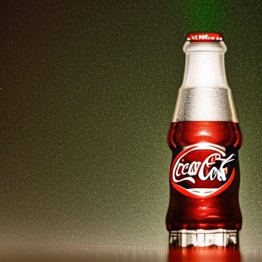 Coca Cola Bottle in Green: Professional Photography