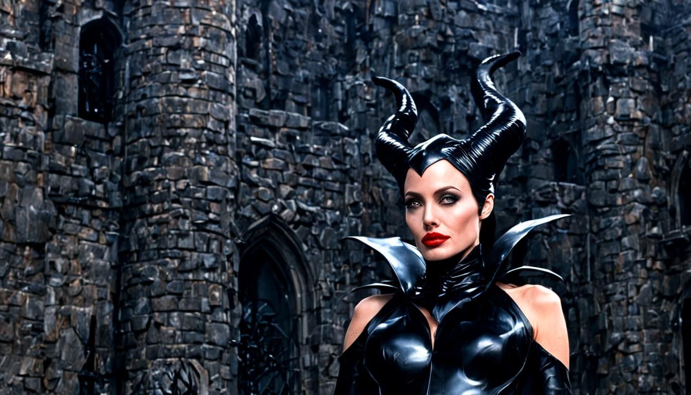 Angelina Jolie as Latex Maleficent on Castle