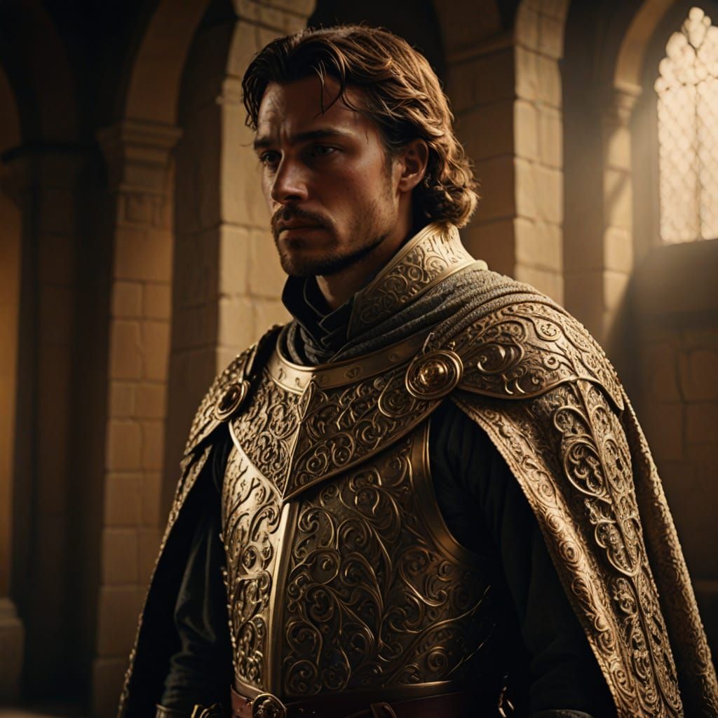 17th Century English Knight in Hyperrealistic Digital Art