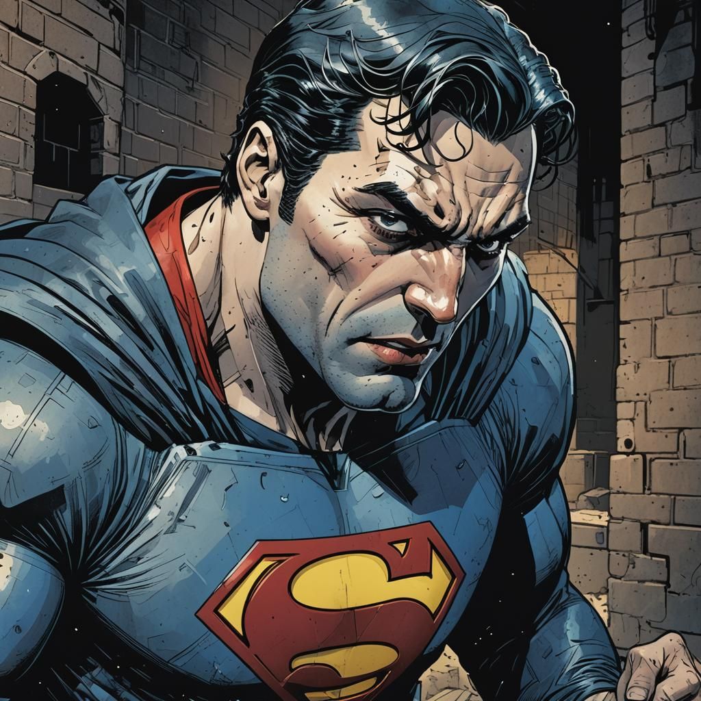 Superman Saves Batman: Comic Book Style Rescue