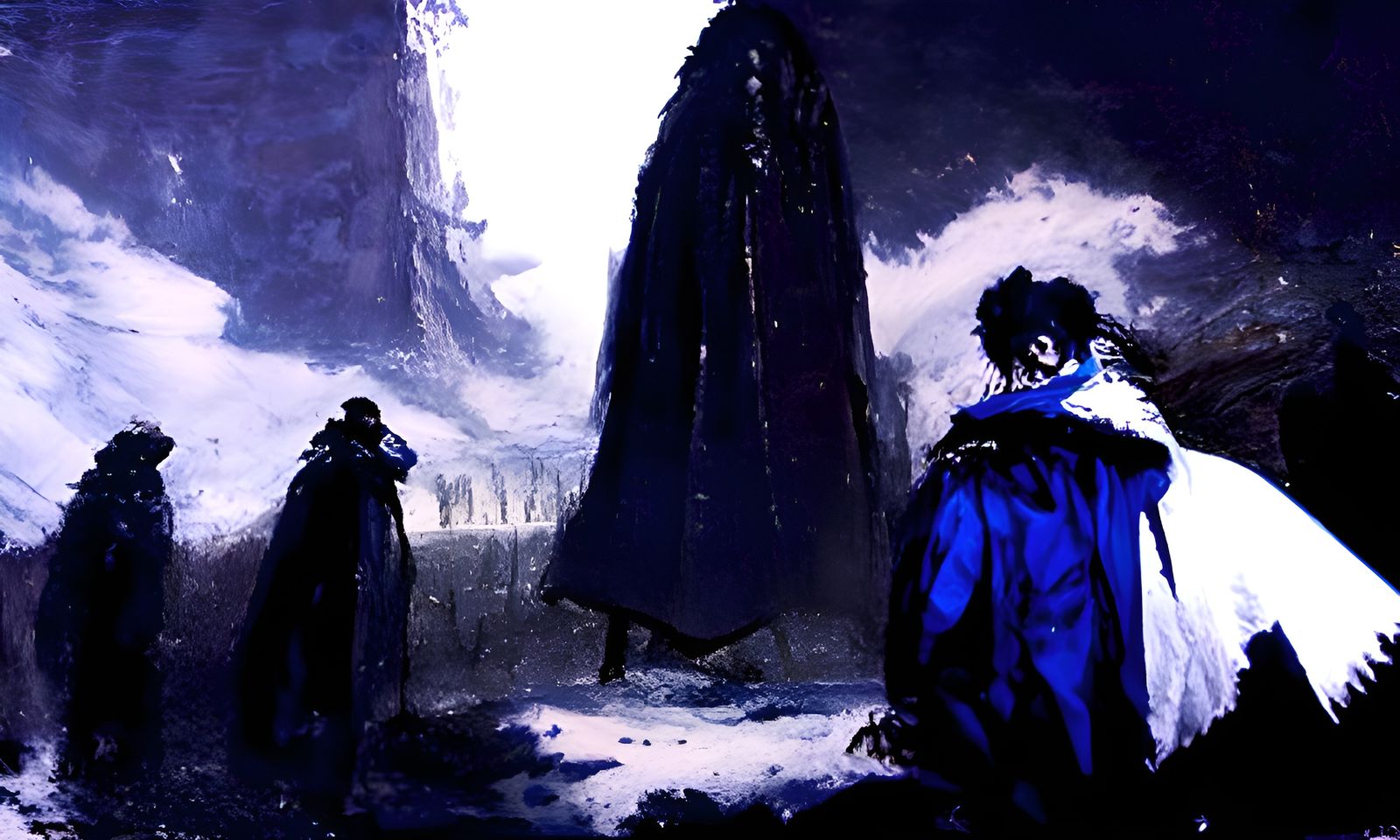 Haunting Vampire in Doré-Rutkowski Horror Style