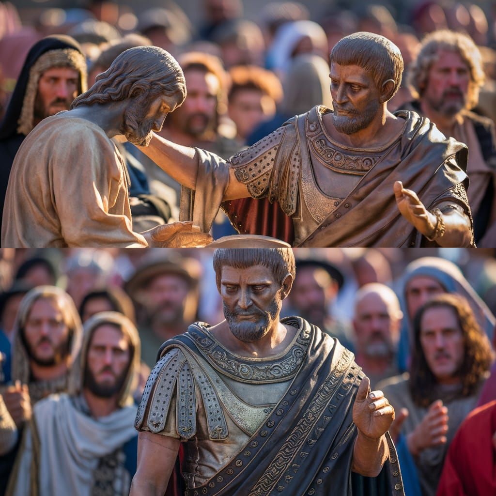 Pilate Judging Jesus: A Historical Photograph