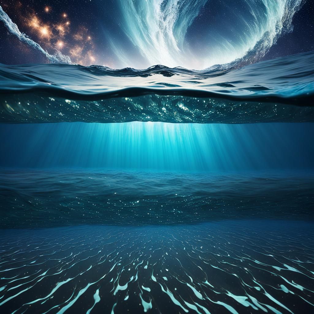 Underwater Wave View of Distant Galaxies