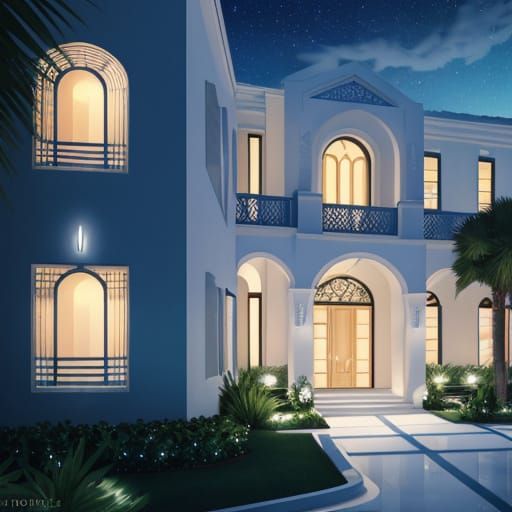 Alys Beach Villa with Glittering Art Deco Design