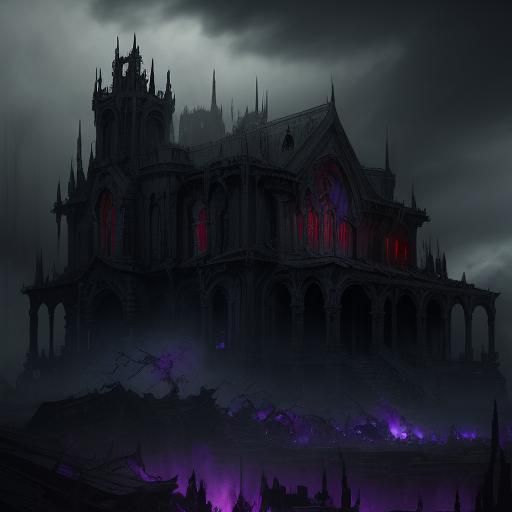 Epic Dark Fantasy Twister Approaching Farmhouse