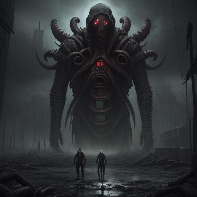 Dark Post-Apocalyptic World Ruled by Elder God