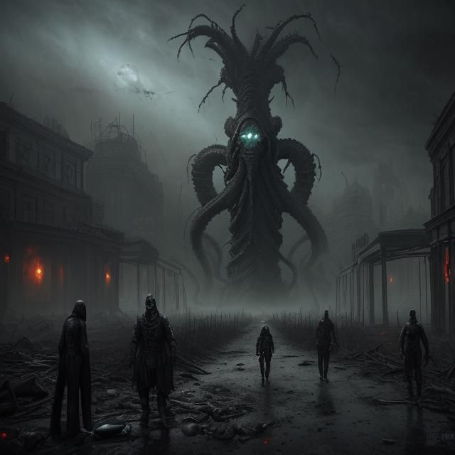 Lovecraftian Elder God Ruins Post-Apocalyptic World