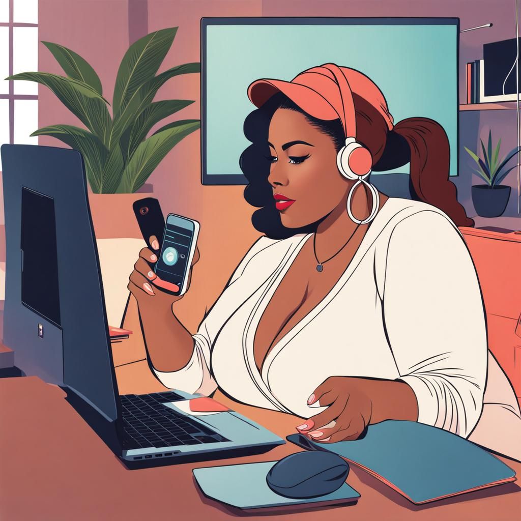 Black Women Conversing in Digital Chatroom