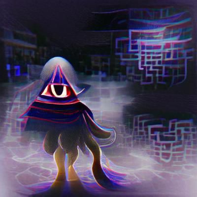 Mysterious Entity Generated by AI