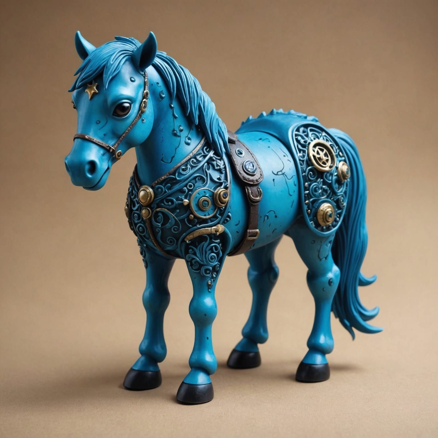 Blue Horse in Chris Ryniak Style