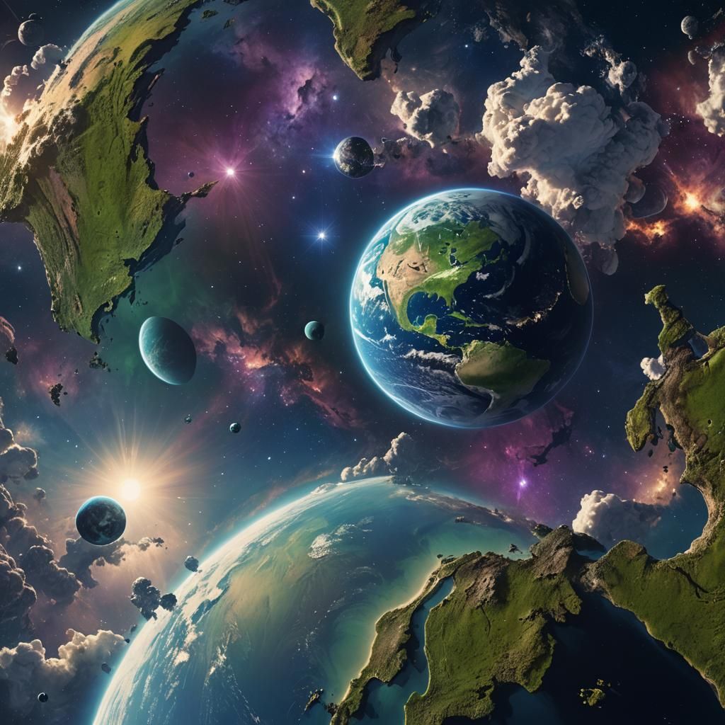 Earth from Space: Digital Matte Painting in 8K