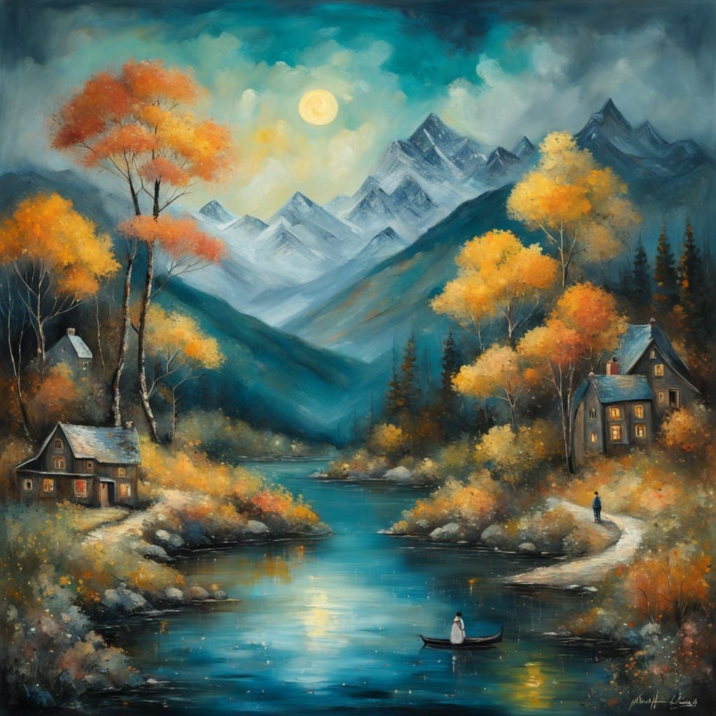 across the river