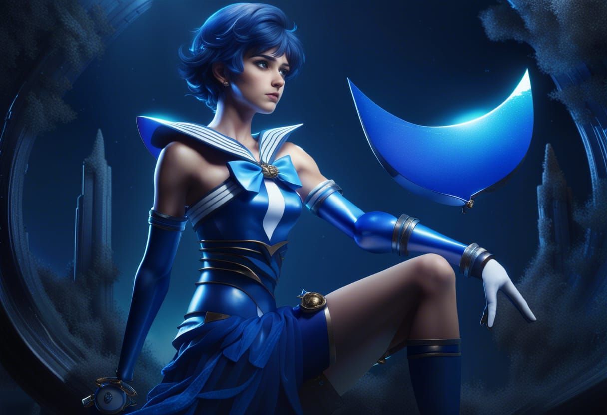 Sailor Mercury Fantasy Concept Art
