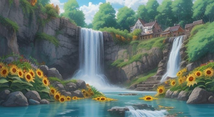 Cute Witch Delivery Service in Anime Style