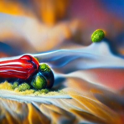 Cannabis Macro in Edward Hopper Style