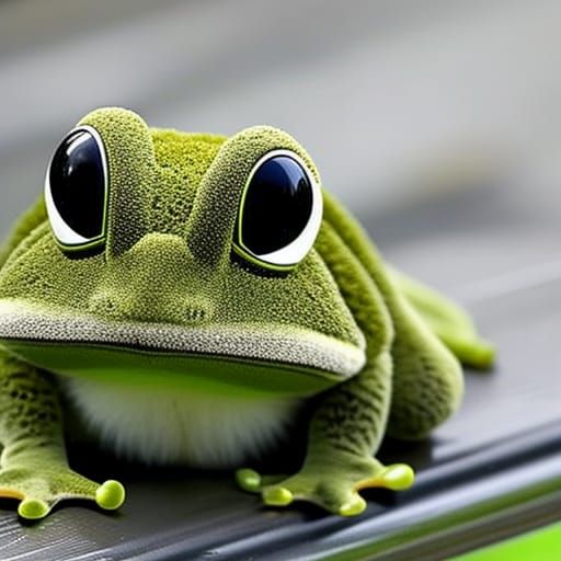 Fuzzy Frog Generated by AI